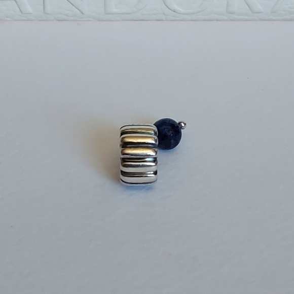 PANDORA Sterling Silver Lapis December Birthstone Dangle Charm 790166L - Picture 5 of 6